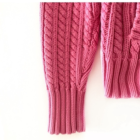 GAP Pink Wool Cardigan Sweater with Front Zipper | Sz M | 100% Lamb Wool ๐ - Picture 7 of 13